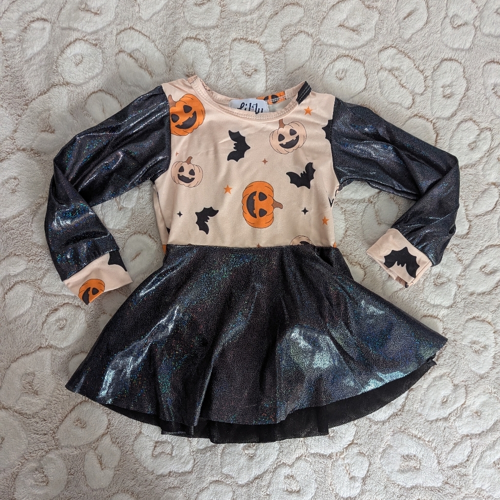 Spooky Shimmer Halloween Dress